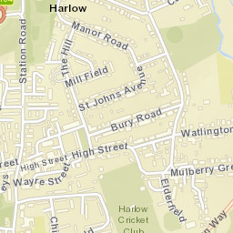 Old Harlow Street Map