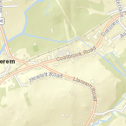 Pontyberem Street Map