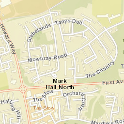 Harlow Street Map