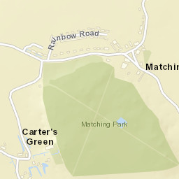 Matching Tye, o/s The Fox, Harlow, Essex Street Map