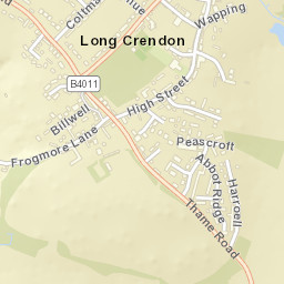 Long Crendon Street Map