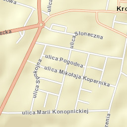 Krobia Street Map