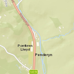 Brecon Beacons National Park, 25 Pontpren, Penderyn, Aberdare Street Map