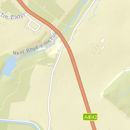 A4042, Abergavenny, Monmouthshire NP7 Street Map