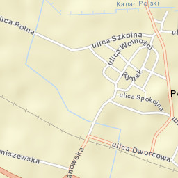 Poniec Street Map