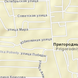 Prigorodnyy Street Map