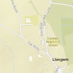 Llangwm Street Map