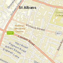 St Albans Street Map