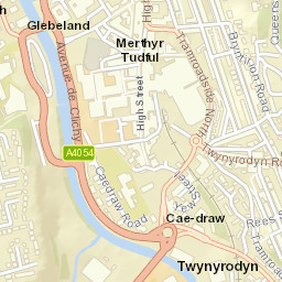 Court St, Merthyr Tydfil CF47, UK Street Map