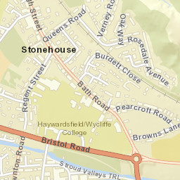 16 Burdett Road, Stonehouse, Gloucestershire Street Map