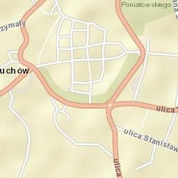 Kożuchów Street Map