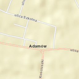 Adamów Street Map