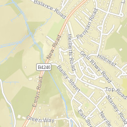 Neville Street, Abersychan, Pontypool, Torfaen Street Map