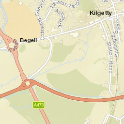 Kilgetty Street Map