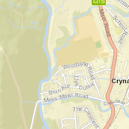 Crynant Street Map