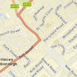 Princes Risborough Street Map