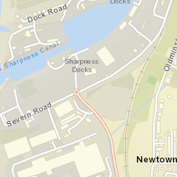 Sharpness Street Map