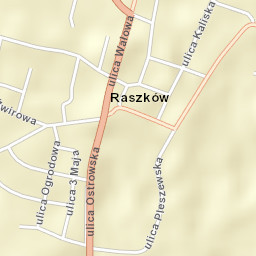 Raszków Street Map