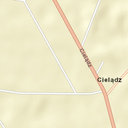 Cielądz Street Map
