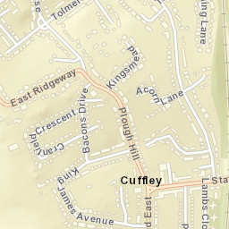 Cuffley Street Map