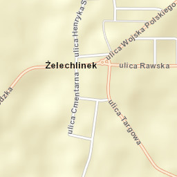 Żelechlinek Street Map