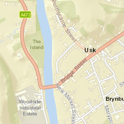 Usk Street Map