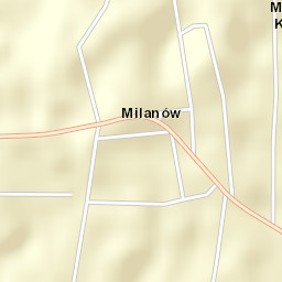 Milanów Street Map