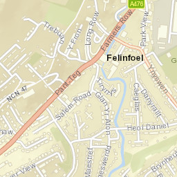 4 Farmers Row Llanelli Carmarthenshire Street Map