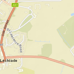 Lechlade Street Map