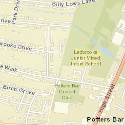 Potters Bar Street Map