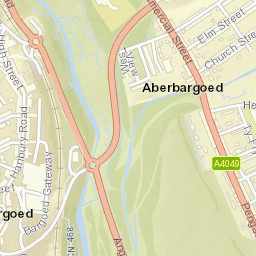 Bargoed, Station (SE-bound), Bargoed Street Map