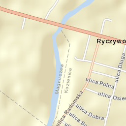 Ryczywół Street Map