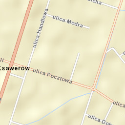Ksawerów Street Map