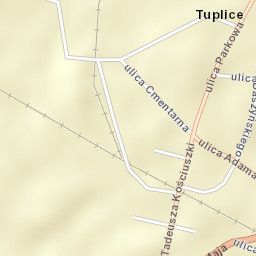 Tuplice Street Map