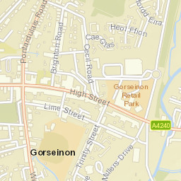 Gorseinon Street Map