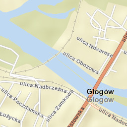Powiat głogowski Street Map