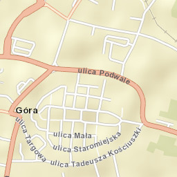 Góra Street Map