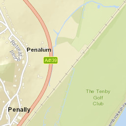 Penally Street Map
