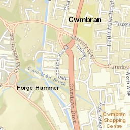 Cwmbran Street Map