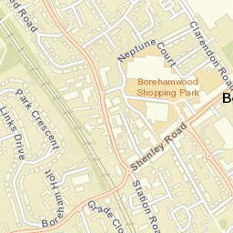 Borehamwood Street Map
