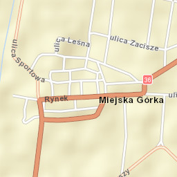 Miejska Górka Street Map