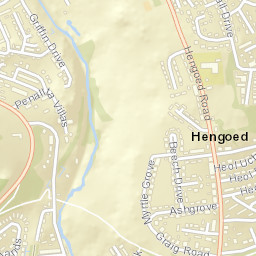 Hengoed Street Map
