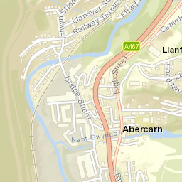 Abercarn Street Map