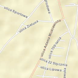 Jutrosin Street Map