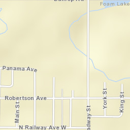Foam Lake Street Map