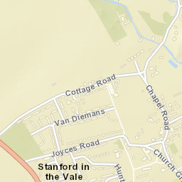 Stanford in the Vale Street Map