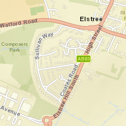 Elstree Street Map