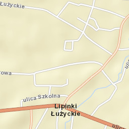 Lipinki Łużyckie Street Map