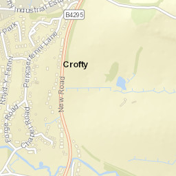 Crofty Street Map