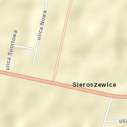 Sieroszewice Street Map